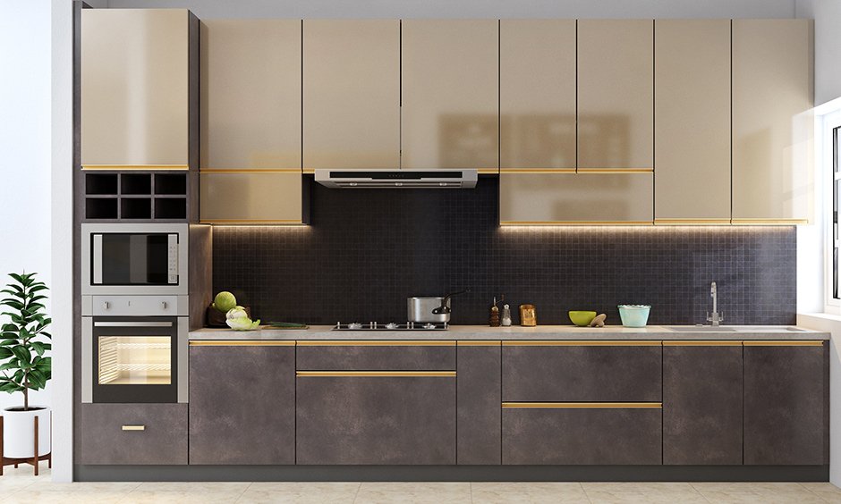 bold-with-gold-combination-tiny-one-wall-kitchen